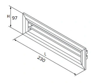 Skrzynka rozprężna długa fi 125 2x75 (AST-125/2x75-300) do rekuperacji