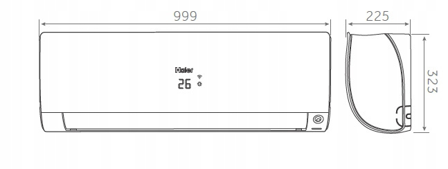 Klimatyzator Haier FLEXIS Plus 5,2 kW Biały Mat