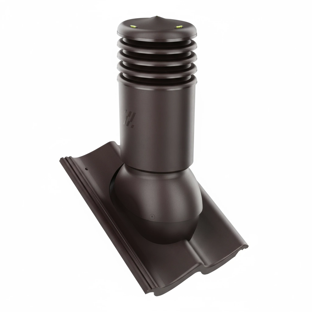 Kominek wentylacyjny do dachówki ALEGRA 9 CZARNA ANGOBA SZLACHETNA fi125 pol_pl_Kominek-wentylacyjny-WYRZUTNIA-do-pokryc-plaskich-BRAZOWY-fi125-6736_1