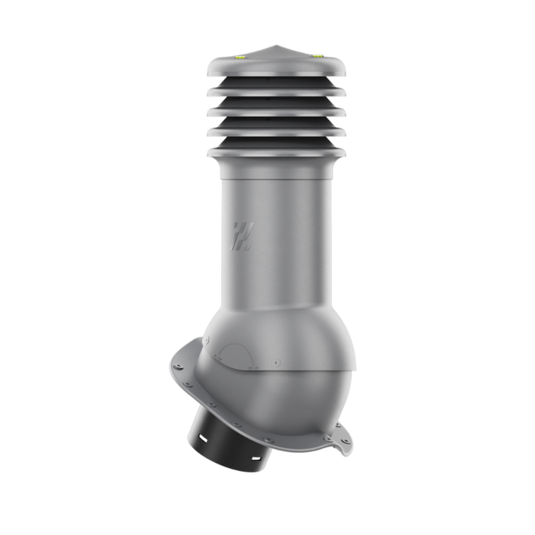 Kominek Wentylacyjny WYRZUTNIA fi125mm - Do Każdej Blachodachówki GRAFIT RAL 7024