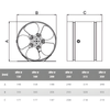 Wentylator kanałowy przemysłowy osiowy aRw 200 400m3/h