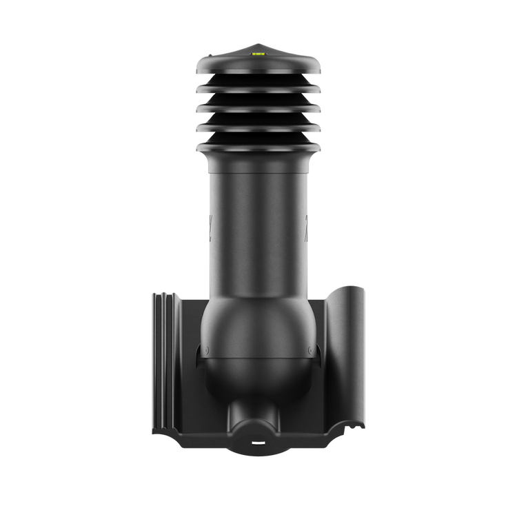Kominek wentylacyjny do dachówki VOJENS (PODWÓJNA RZYMSKA) CZARNY fi125