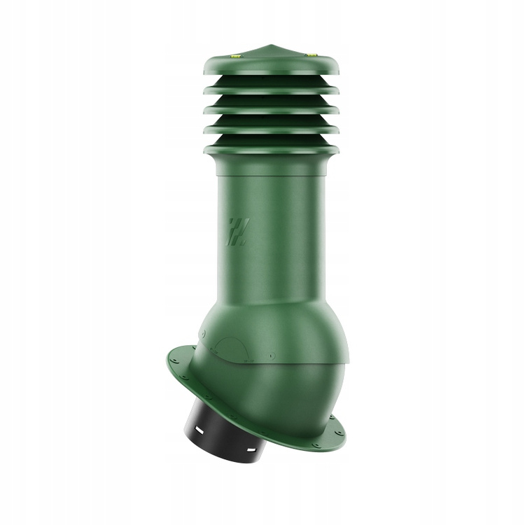 Kominek wentylacyjny WYRZUTNIA do pokryć płaskich ZIELONY fi125