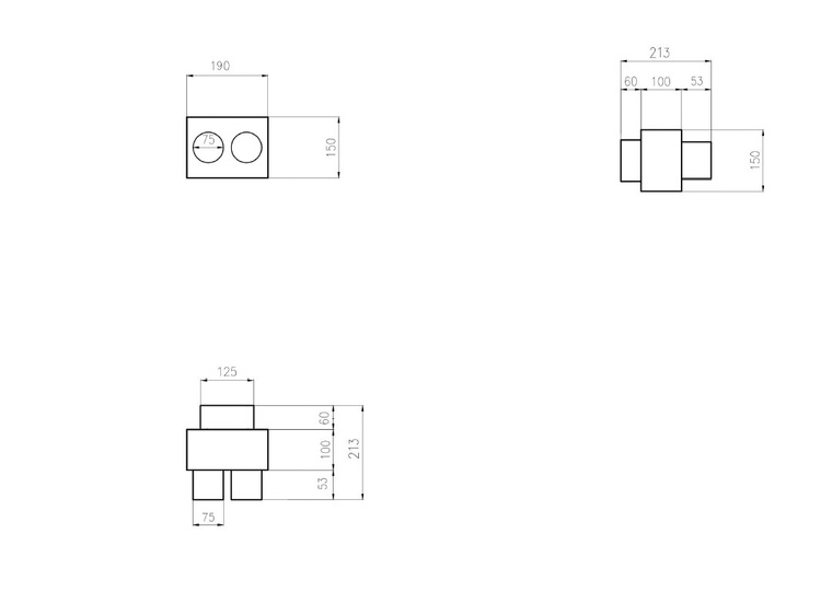SKRZYNKA ROZPRĘŻNA PRZELOTOWA 2x75 fi125 OCYNK GUMA REKUPERACJA