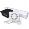 Zestaw wentylacyjny wywiewny wentylator przez ścianę 125 mm + KABEL WŁĄCZNIK