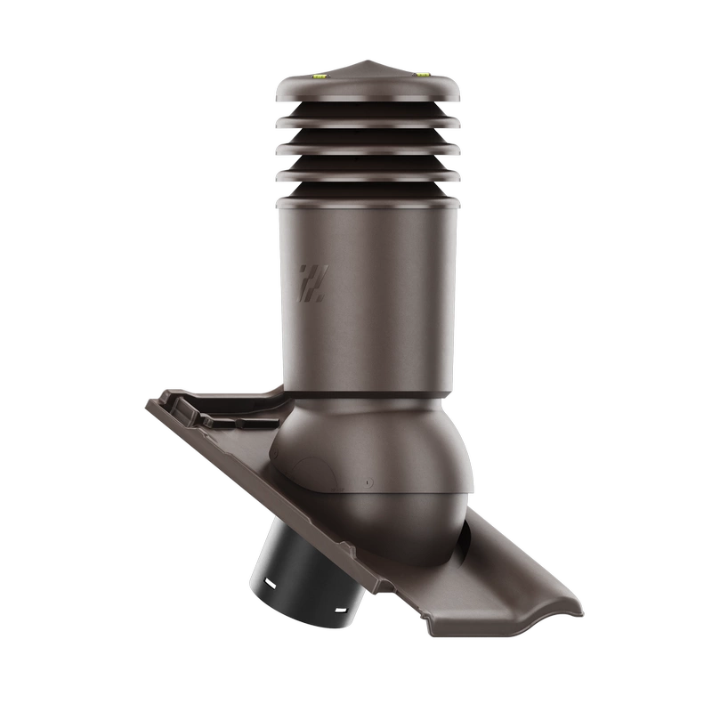 Kominek wentylacyjny do dachówki ALEGRA 9 CZARNA ANGOBA SZLACHETNA fi125 pol_pl_Kominek-wentylacyjny-WYRZUTNIA-do-pokryc-plaskich-BRAZOWY-fi125-6736_2