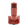 Kominek wentylacyjny IZOLOWANY do dachówki EXTRA CIEMNOCZERWONY fi125