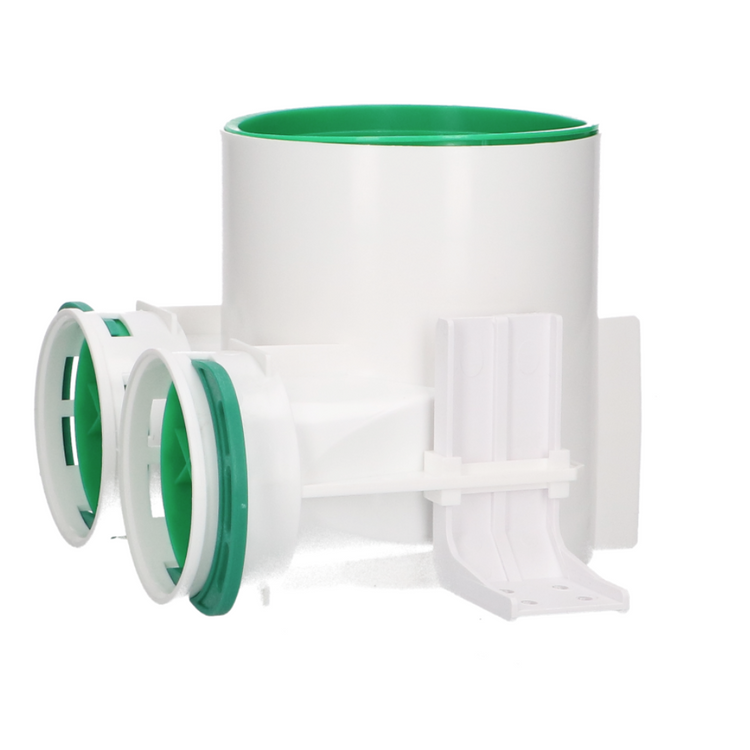 SKRZYNKA ROZPRĘŻNA pod anemostat rozdzielacz REKUPERACJA fi 125 / 2x90 mm