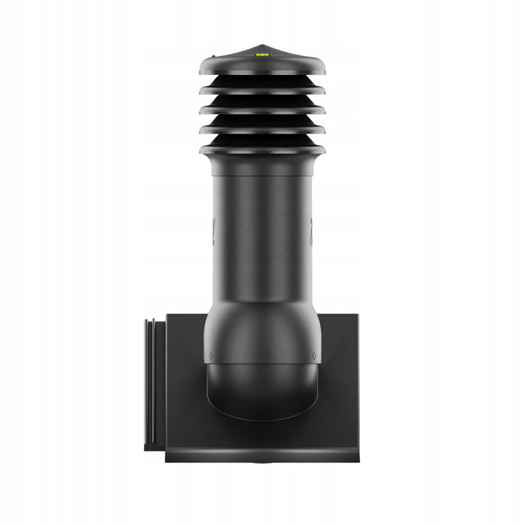 Kominek wentylacyjny do dachówki PLANUM CZARNY fi125