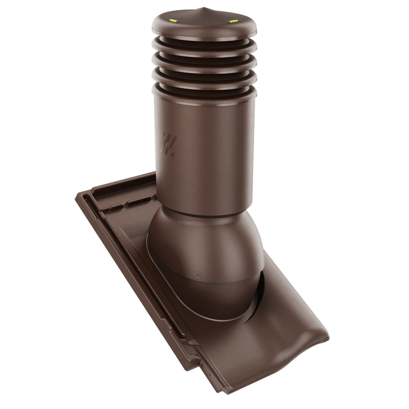Kominek wentylacyjny do dachówki ALEGRA 9 CZARNA ANGOBA SZLACHETNA fi125 pol_pl_Kominek-wentylacyjny-WYRZUTNIA-do-pokryc-plaskich-BRAZOWY-fi125-6736_1