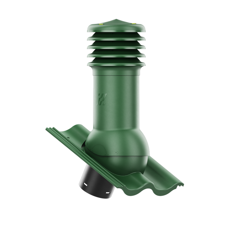 Kominek wentylacyjny do dachówki PALEMA JASNOZIELONY/OLIWKOWY fi150