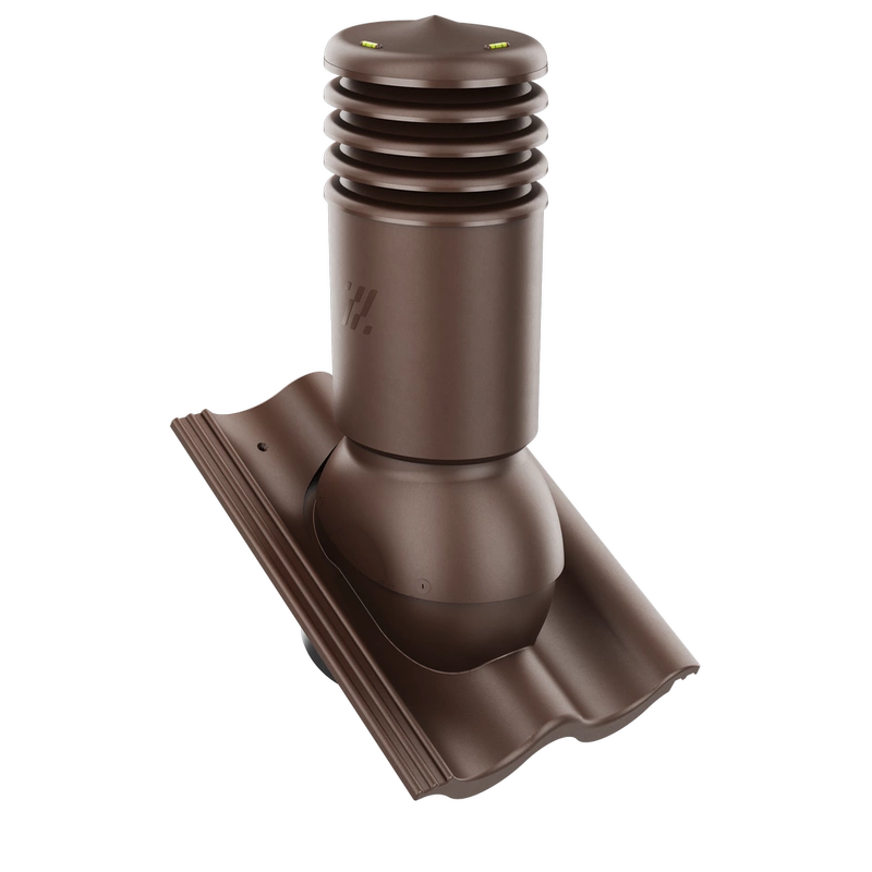 Kominek wentylacyjny do dachówki ALEGRA 9 CZARNA ANGOBA SZLACHETNA fi125 pol_pl_Kominek-wentylacyjny-WYRZUTNIA-do-pokryc-plaskich-BRAZOWY-fi125-6736_1