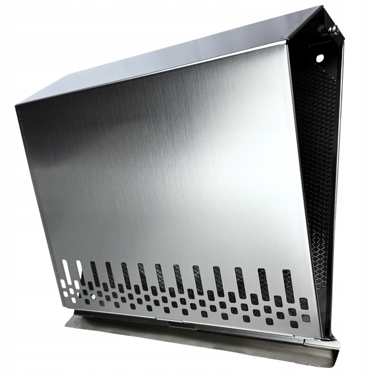 Czerpnia powietrza ścienna kratka wentylacyjna fi 180 kolor: INOX