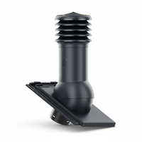 Kominek wentylacyjny do dachówki LINEA SZARY SPIEK/CZARNY MAT fi150