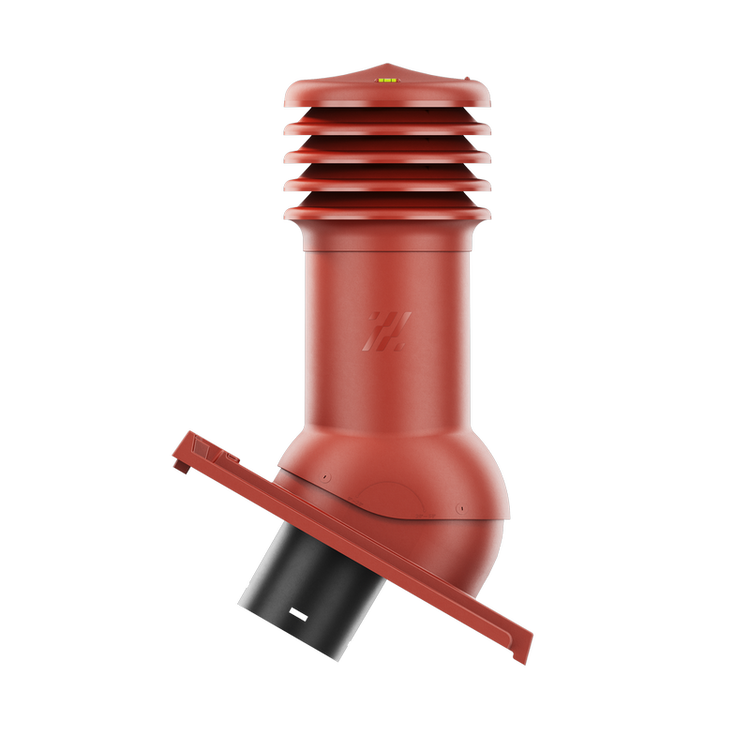 Kominek wentylacyjny do dachówki DOMINO CZERWIEŃ WINNA fi150