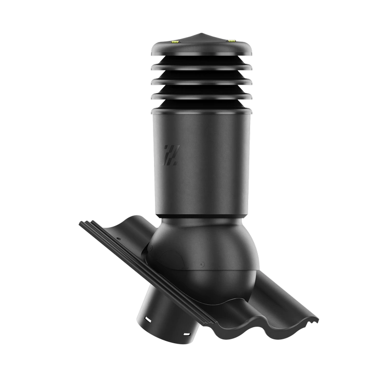 Kominek wentylacyjny do dachówki ALEGRA 9 CZARNA ANGOBA SZLACHETNA fi125 pol_pl_Kominek-wentylacyjny-WYRZUTNIA-do-pokryc-plaskich-BRAZOWY-fi125-6736_2