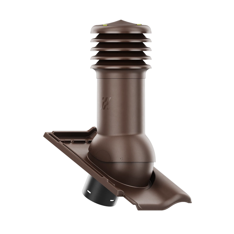 Kominek wentylacyjny do dachówki ALEGRA 9 CZARNA ANGOBA SZLACHETNA fi125 pol_pl_Kominek-wentylacyjny-WYRZUTNIA-do-pokryc-plaskich-BRAZOWY-fi125-6736_2