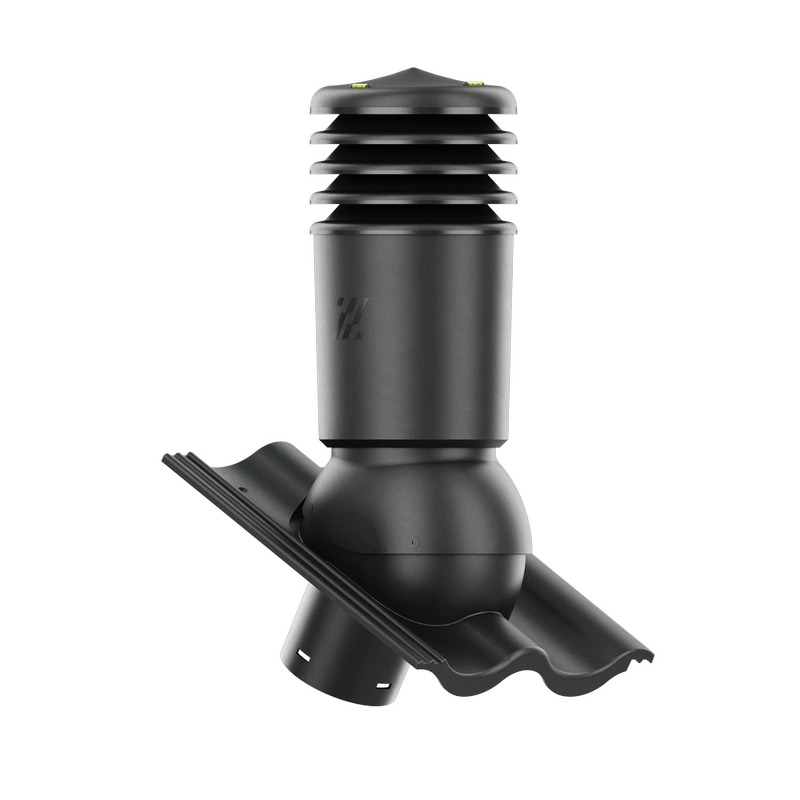 Kominek wentylacyjny do dachówki ALEGRA 9 CZARNA ANGOBA SZLACHETNA fi125 pol_pl_Kominek-wentylacyjny-WYRZUTNIA-do-pokryc-plaskich-BRAZOWY-fi125-6736_2