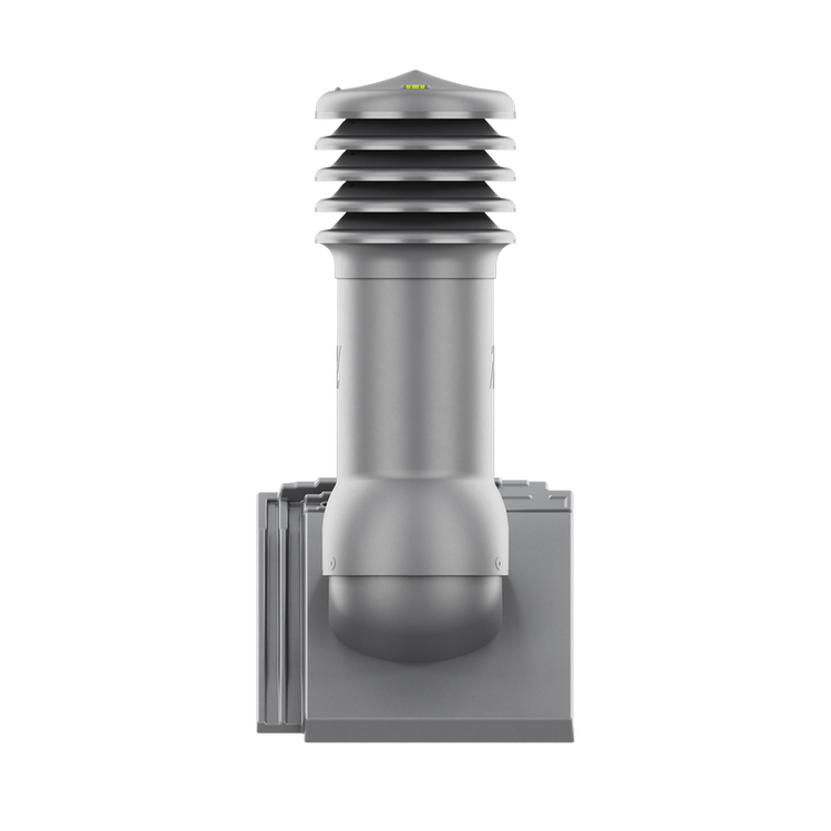 Kominek wentylacyjny do dachówki OREA 9 GRAFITOWA NAGOBA SZLACHETNA fi125