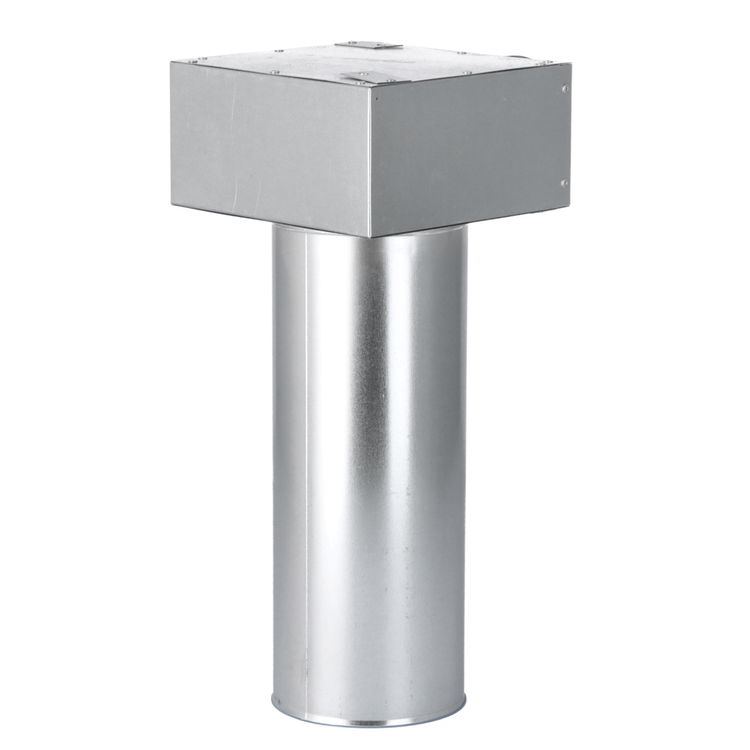 SKRZYNKA ROZPRĘŻNA 1x90 MM | FI 100 | REKUPERACJA OCYNK-GUMA POD ANEMOSTAT