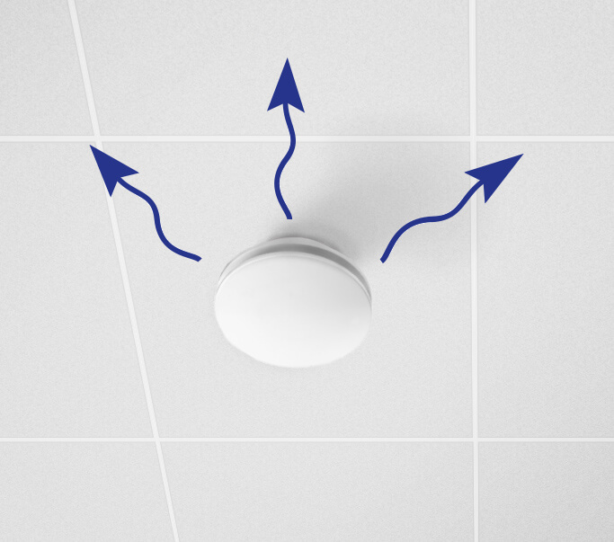 Anemostat Sufitowy Kierunkowy VAK NAWIEWNY / WYWIEWNY - BIAŁY - 125 mm