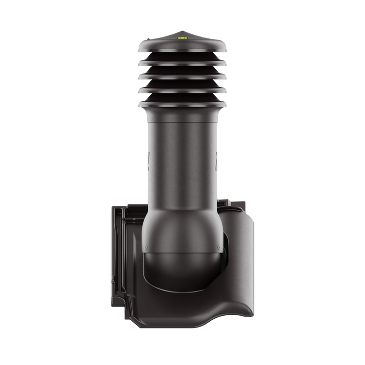 Kominek wentylacyjny do dachówki RUBIN 9V TEKOWY GLAZURA fi150