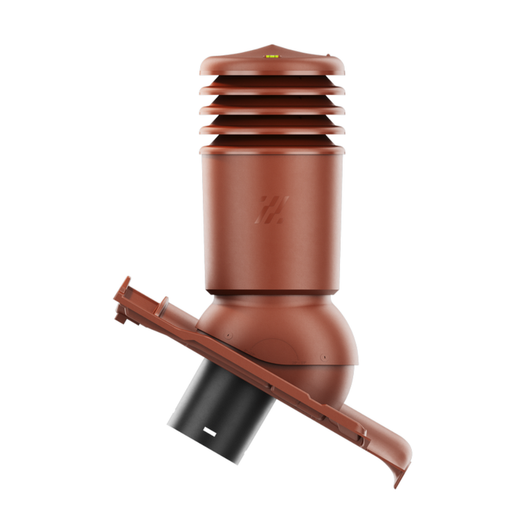 Kominek wentylacyjny IZOLOWANY do dachówki TITANIA KASZTANOWA fi125