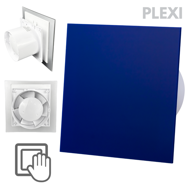 Wentylator łazienkowy dRim fi100 (S) + FRONT PP Niebieski