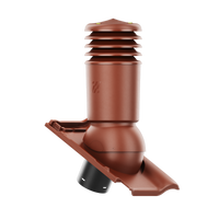 Kominek wentylacyjny IZOLOWANY do dachówki PIEMONT KASZTAN ANGOBA fi125