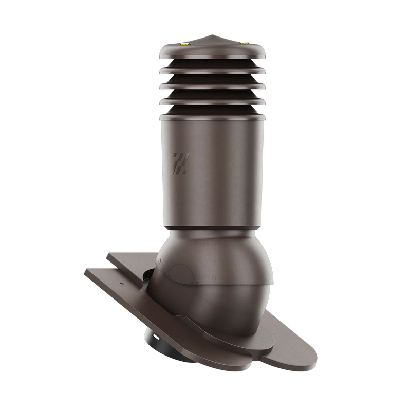 Kominek wentylacyjny do dachówki ALEGRA 9 CZARNA ANGOBA SZLACHETNA fi125 pol_pl_Kominek-wentylacyjny-WYRZUTNIA-do-pokryc-plaskich-BRAZOWY-fi125-6736_2