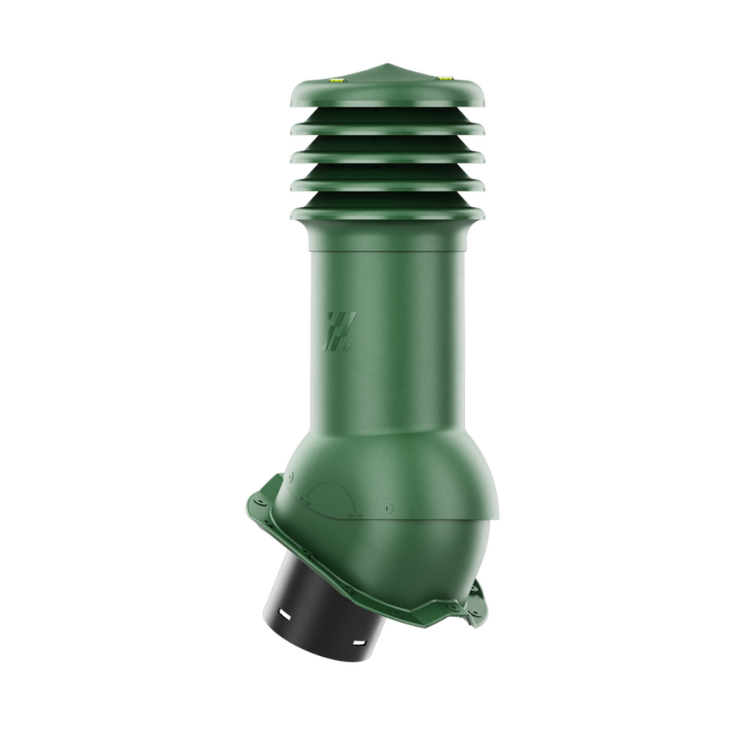 Kominek Wentylacyjny WYRZUTNIA fi150mm do blachy trapezowej T18 ZIELONY RAL 6020