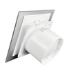 Wentylator łazienkowy dRim fi125 (S) + FRONT PP Czarny mat