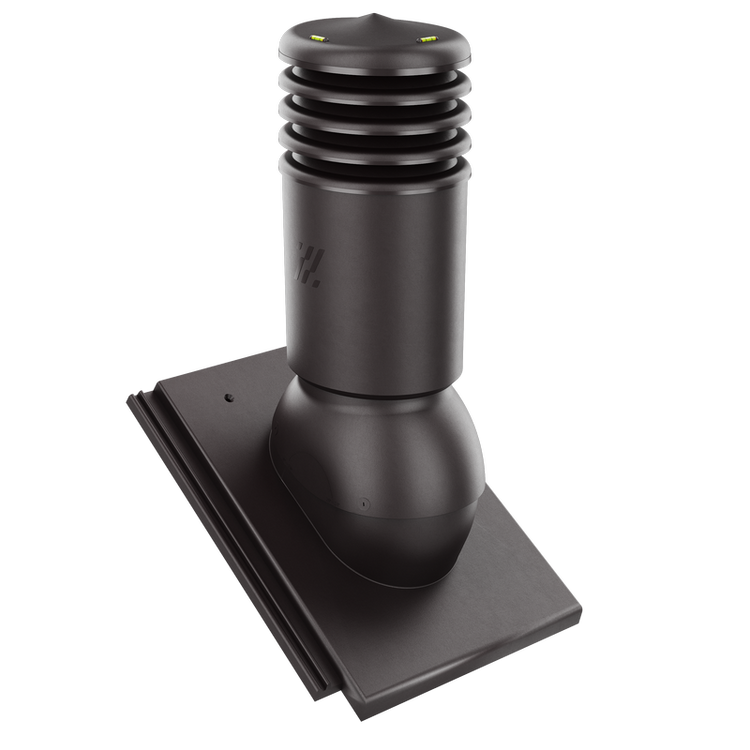 Kominek wentylacyjny IZOLOWANY do dachówki PLANUM GŁĘBOKI BRĄZ fi125