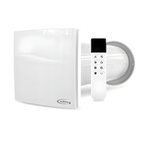 Rekuperator Ścienny Decentralny airRoxy aRheat + pilot sterujący / Ø100 mm 40 m3/h