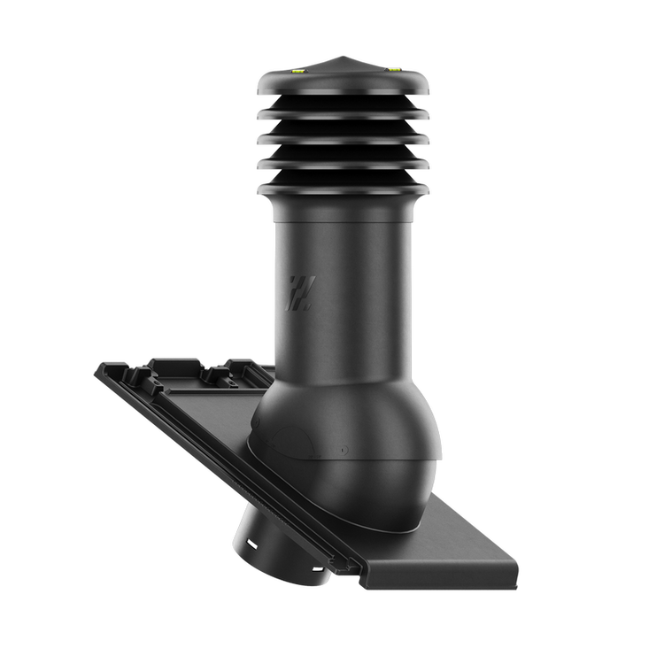 Kominek wentylacyjny do dachówki SIMPLA ANTRACYT/CZARNA ANGOBA fi150