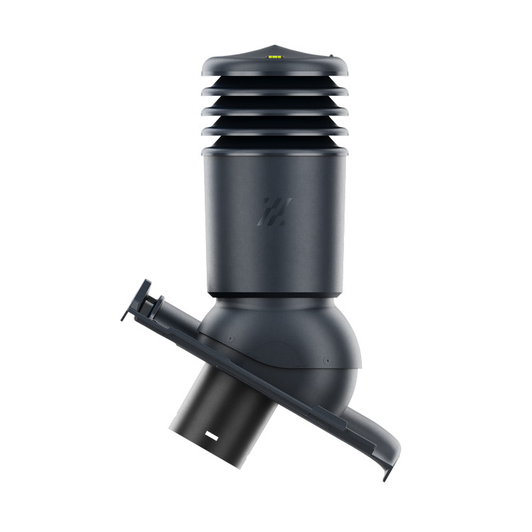 Kominek wentylacyjny IZOLOWANY do dachówki MONZA PLUS ANTRACYT ANGOBA fi125