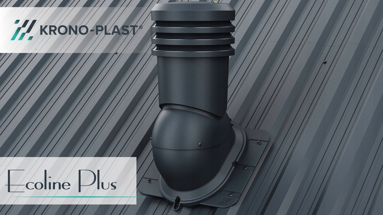 WYRZUTNIA DACHOWA IZOLOWANA kominek wentylacyjny UNIWERSALNY RAL9005 fi200