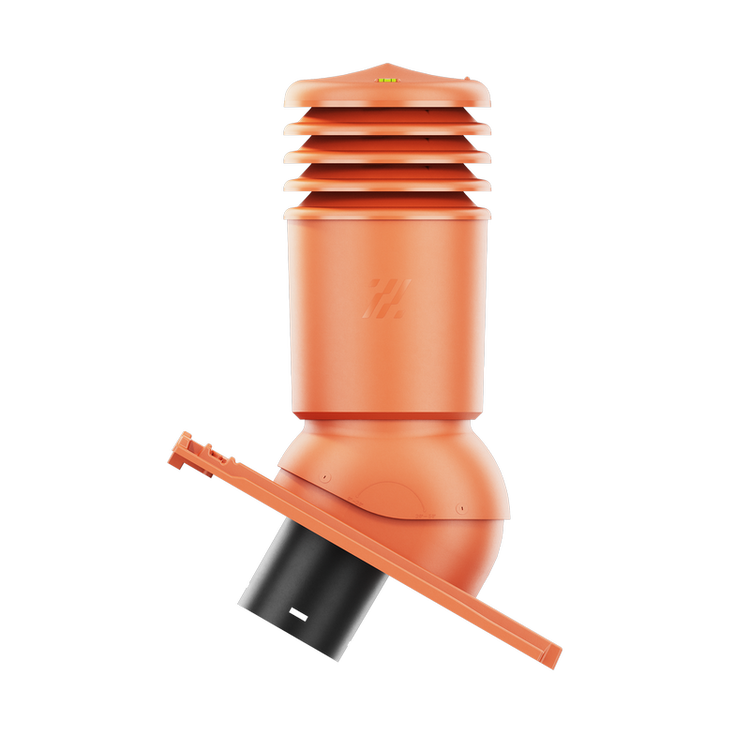 Kominek wentylacyjny IZOLOWANY do dachówki OREA 9 CZERWIEŃ NATURALNA fi125