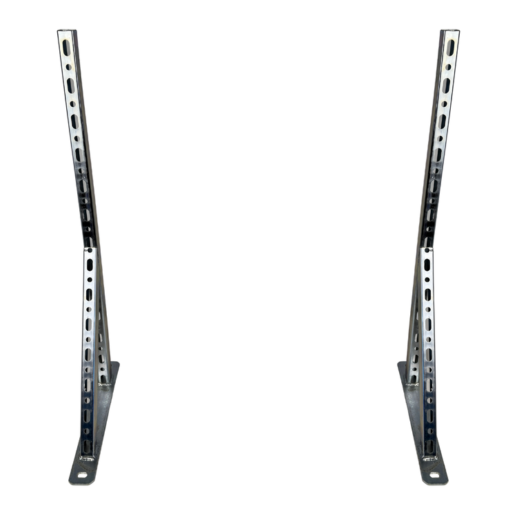 Wspornik ścienny konsola kątowa uchwyt pod centralę wentylacyjną 80 x 35 cm (2szt.)