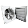 Wentylator ścienny przemysłowy ARK 160 + żaluzja grawitacyjna GRM 250x250