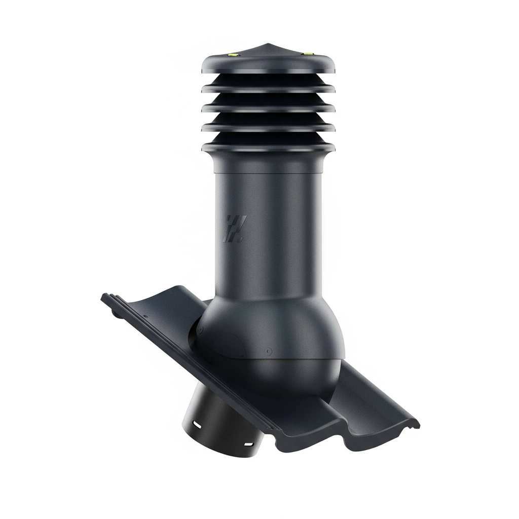 Kominek wentylacyjny do dachówki ALEGRA 9 CZARNA ANGOBA SZLACHETNA fi125 pol_pl_Kominek-wentylacyjny-WYRZUTNIA-do-pokryc-plaskich-BRAZOWY-fi125-6736_2