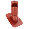 Kominek Wentylacyjny IZOLOWANY WYRZUTNIA fi125mm pod gont/pape CZERWONY RAL 3009