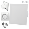 Wentylator łazienkowy dRim fi125 (HS+TS) + FRONT PP Biały mat