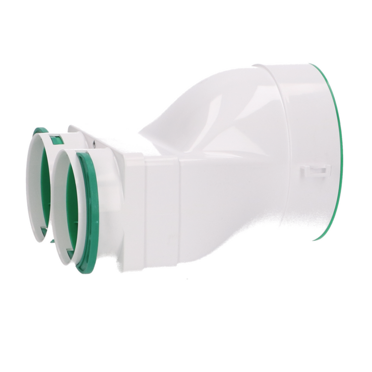 SKRZYNKA ROZPRĘŻNA pod anemostat podsufitowa POZIOMA fi 125 / 2x75 mm