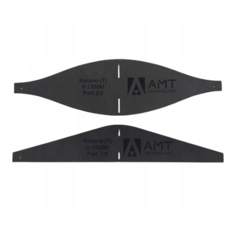 Formatka do wycinania izolacji wełny dla kolan wentylacyjnych fi 125