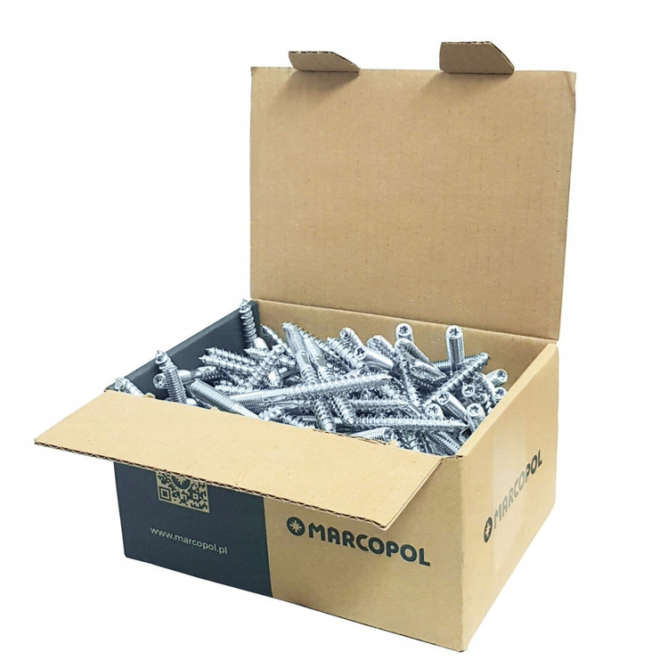 Szpilka dwustronna gwint do drewna metryczny TORX |250 szt.| M8x60 mm