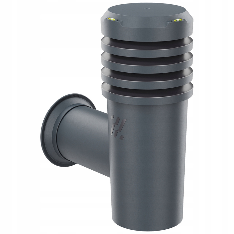 Wyrzutnia czerpnia ścienna kominek wentylacyjny wywietrznik GRAFIT fi110