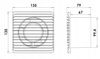 Wentylator łazienkowy domowy 100HS Higrostat Timer