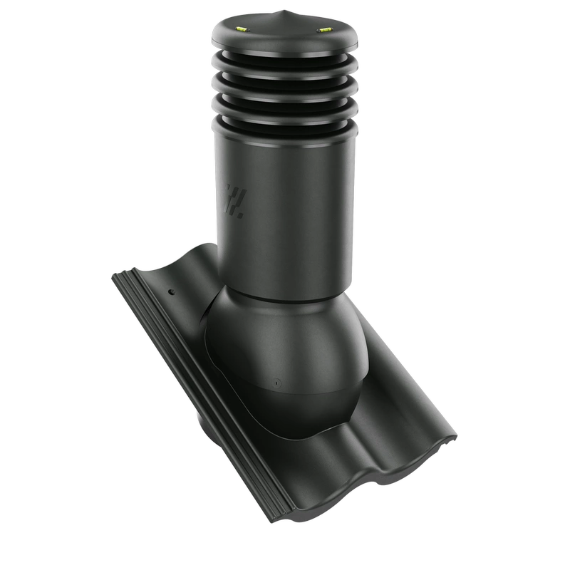 Kominek wentylacyjny do dachówki ALEGRA 9 CZARNA ANGOBA SZLACHETNA fi125 pol_pl_Kominek-wentylacyjny-WYRZUTNIA-do-pokryc-plaskich-BRAZOWY-fi125-6736_1