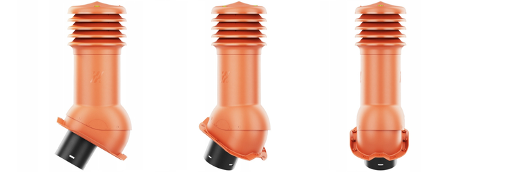 Kominek Wentylacyjny WYRZUTNIA fi150mm do blachy trapezowej T18 ZIELONY RAL 6020